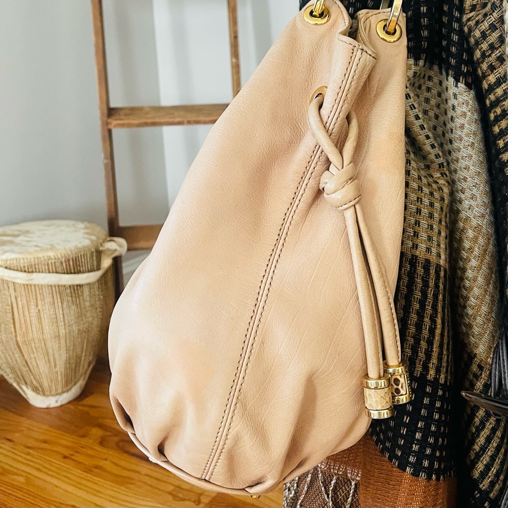 LUXURY LINE MICHAEL KORS Tonne Slouch Hobo Snakeskin Python Leather Shoulder Bag - Picture 5 of 16